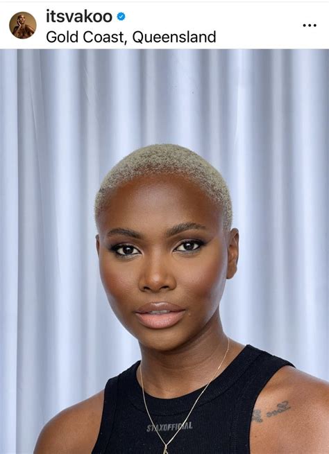 Pin By Kagiso On Platinum Blonde Twa Dark Skin Short Hair Options Short Blonde Hair Short