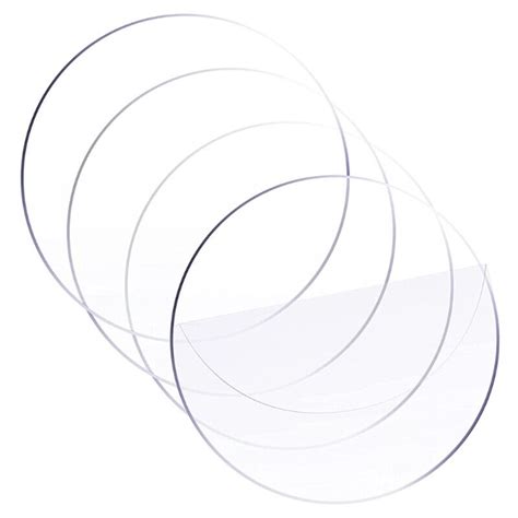 25pcs 2inch Clear Extruded Circle Acrylic Sheet Round Disc Sheet For Diy Project Ebay