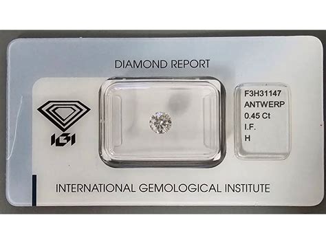 Diamante Certificato Igi H If