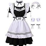 Amazon Jj Gogo Women S French Maid Costume Sexy Black Satin