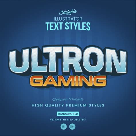 Futuristic text style | Premium Vector