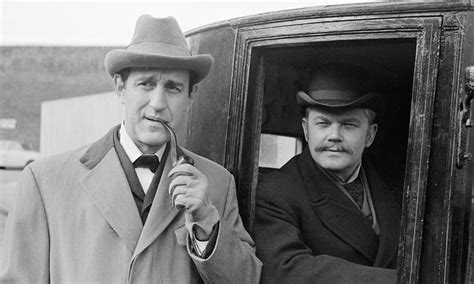 Douglas Wilmer and Nigel Stock. Sherlock Holmes. BBC 1960's TV series ...