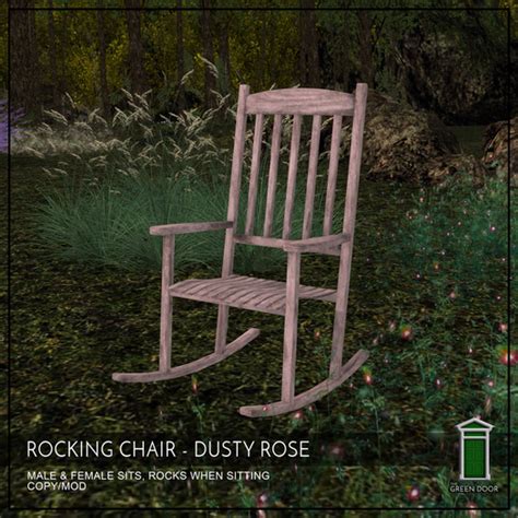 Second Life Marketplace ~the Green Door~ Rocking Chair Dusty Rose