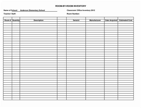 Hotel Linen Inventory Spreadsheet — db-excel.com