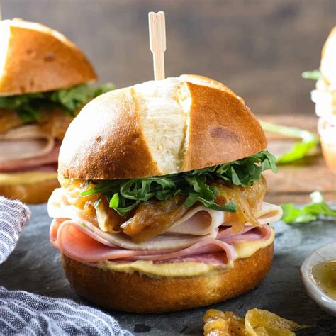 Ham And Turkey Sliders Foxes Love Lemons