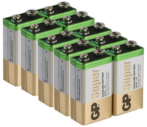 GP Super Alkaline PP3 9V Batteries - 10 Pack (Bulk) | ProductFrom.com