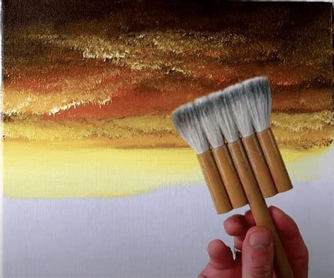 How To Use An Ultrasoft Blending Brush To Blend Background Acrylic