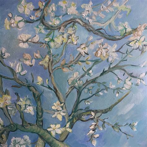 Almond Blossom by Vincent Van Gogh Canvas Wall Art Copy of - Etsy