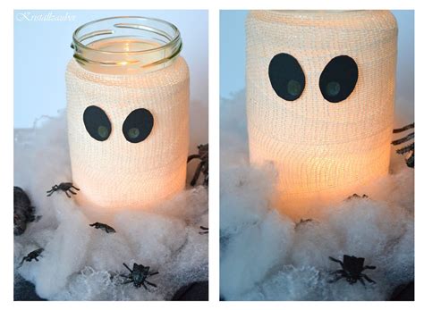 Kristallzauber Diy Mumien Teelicht F R Nicht So Schaurige Halloween