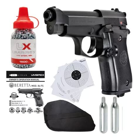 Marcadora Co2 Beretta 84fs Blowback Metal Bbs 177 Xtreme Meses Sin