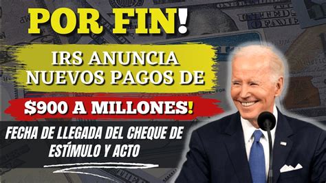 Por Fin Irs Anuncia Nuevos Pagos De A Millones Fecha De Llegada