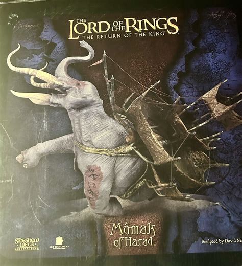 Lord Of The Rings Mumak Of Harad Sideshow Weta Polystone Statue Ebay