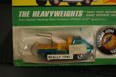 Heavyweights Tow Truck Aqua Moc Hot Wheels Redline