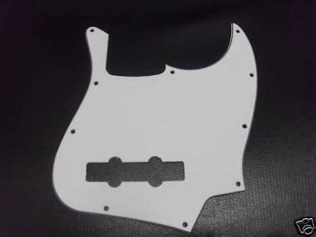 New Ply White American Standard Jazz Bass Pickguard Pg