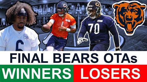 FINAL Chicago Bears OTAs Winners Losers Ft Justin Fields Braxton