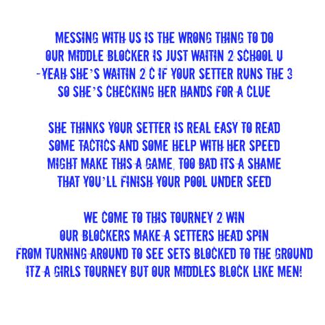 Volleyball Slogans For Blockers Created and Curated by Volleybragswag