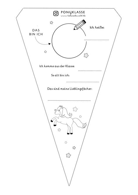 Steckbrief Wimpel Unterrichtsmaterial in den Fächern