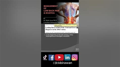 Management | Low back pain & Sciatica | Part 18 - YouTube
