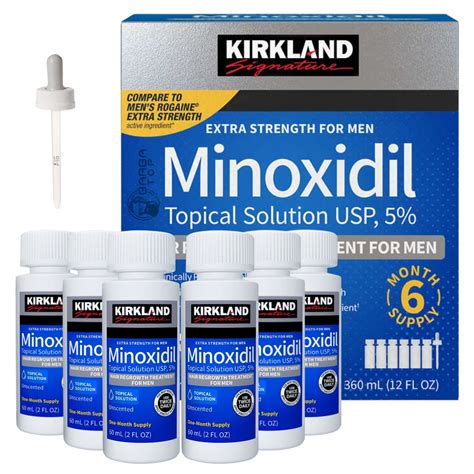 Minoxidil Kirkland 5 Original Tratamento 6 Meses Caixa Lacrada