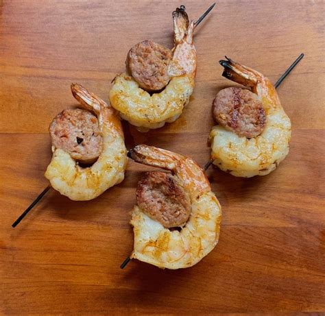 Spicy Shrimp And Chorizo Skewers