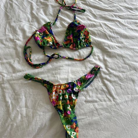 mirror palais guaraná bikini set top worn a few Depop