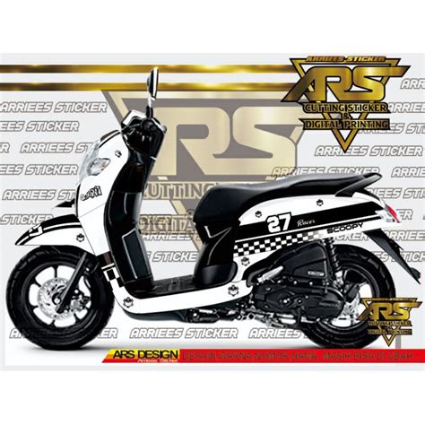 Jual Decal Sticker Scoopy Full Body Motif Cafe Racer