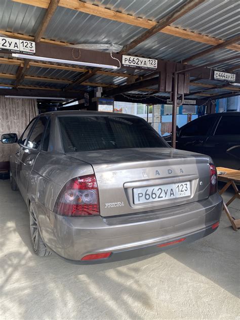 Задние фонари в полиуретан Stek DYNOsmoke — Lada Приора седан, 1,6 л ...