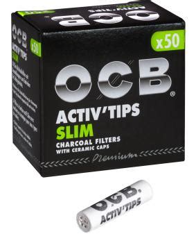 TrendTime OCB Activ Tips Slim 7mm Aktivkohlefilter Mit Keramikkappen