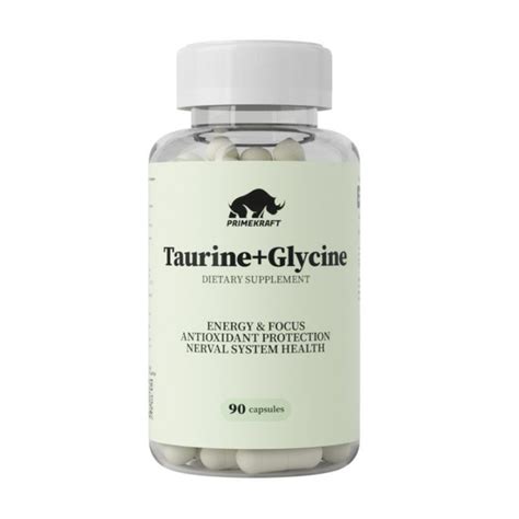 Таурин + Глицин. 90 капс, Prime-Kraft Taurine+ Glycine - купить с ...