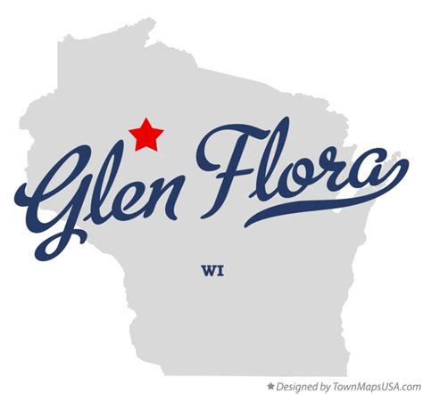 Map of Glen Flora, WI, Wisconsin