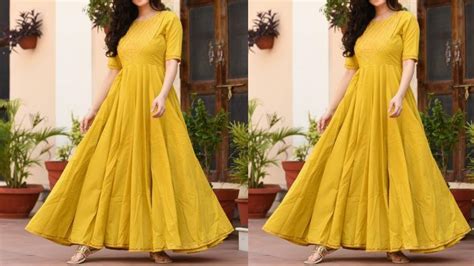 Simple Long Frock Design Long Kurti Designs Long Anarkali Frocks