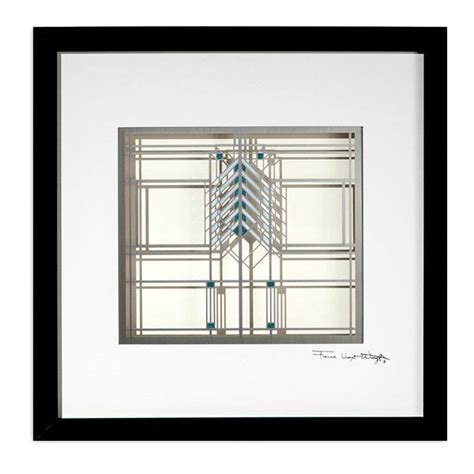 This Unique Wall Art Is Based On Windows From Frank Lloyd Wrights