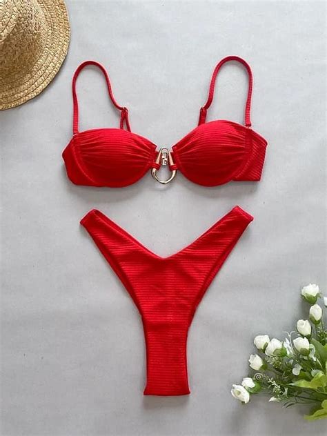 Push Up Bikini 2024 Sexy Women Swimsuit Female Swimwear Sexy Bikini Set