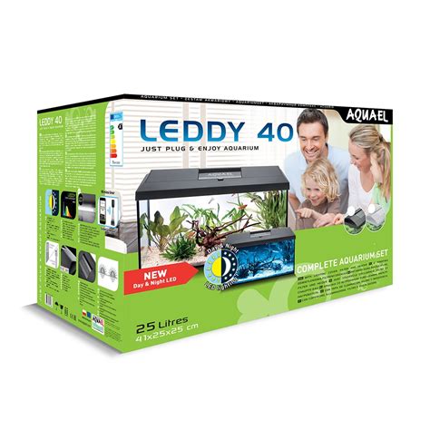 Аквариум LEDDY SET DAY & NIGHT 40 / 25 л, прямой, БЕЛЫЙ купить оптом в ...