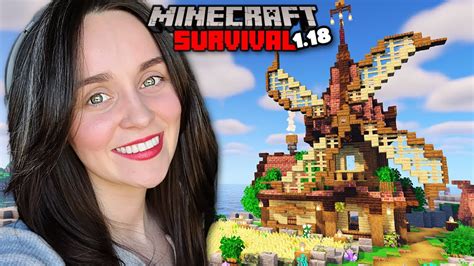 I Built A Windmill Let S Play Minecraft 1 18 Survival 9 YouTube