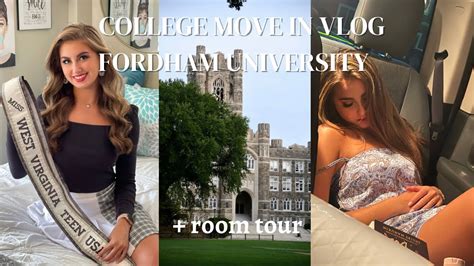 Vlog College Move In Vlog Fordham University Freshman Year Move