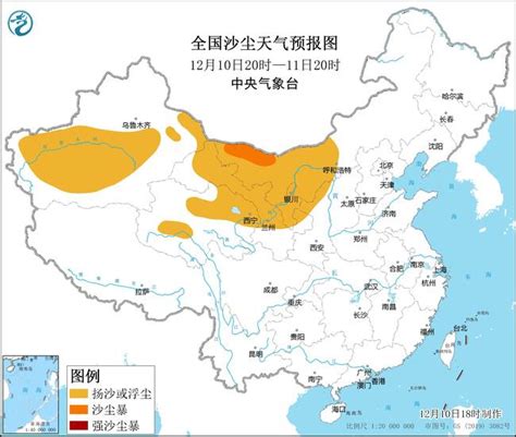 沙尘暴蓝色预警新疆内蒙古甘肃宁夏等地将有扬沙或浮尘 资讯