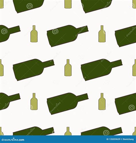 seamless decorative  hand drawn bottle illustrations effect