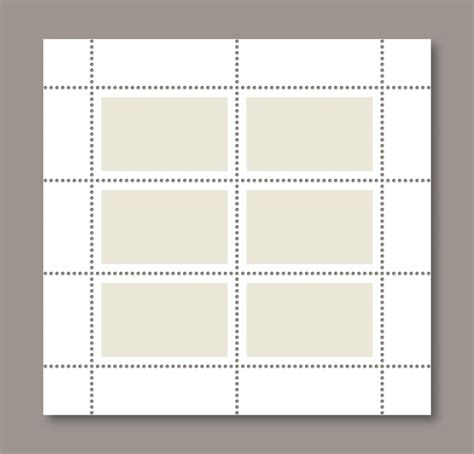 Premium Vector Sale Coupons Set Empty Post Stamp Template With