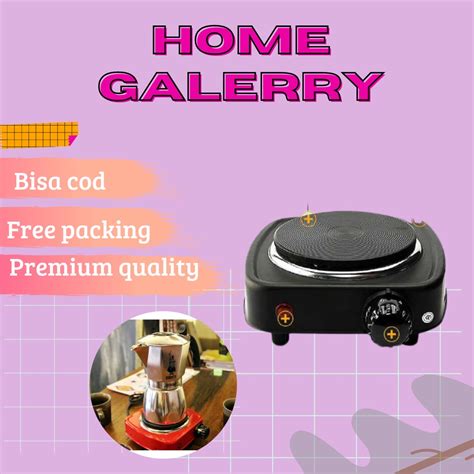 Jual Kompor Listrik Portable Mini Hot Plate Cooking W Shopee Indonesia