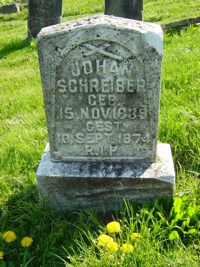 Johan Schreiber Memorial Find A Grave