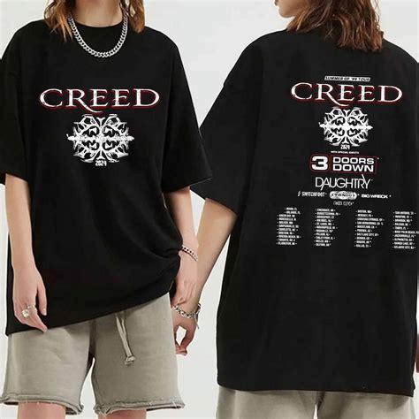 Creed 2024 Tour Summer Of 99 Tour Shirt Creed Band Fan Shirt Creed