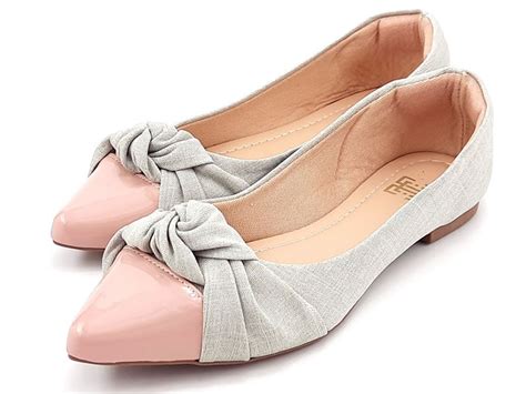 Sapatilha Feminina Vz Nude Melange La O Bico Fino Ceci Cal Ados Atacado De Cal Ados