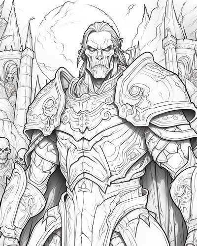 World Of Warcraft Undead Coloring Pages