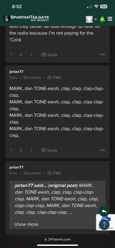 Bump when you read something absurd on Bucknuts or RCMB
