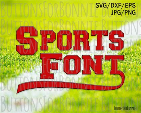 Sports Font, SVG, Png, Jpg, Football, Basketball, Soccer, Lacrosse ...