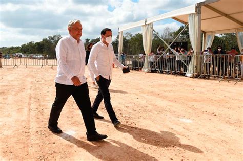 Amlo Supervisa El Tren Maya Y Presume Buena Relaci N Con Vila