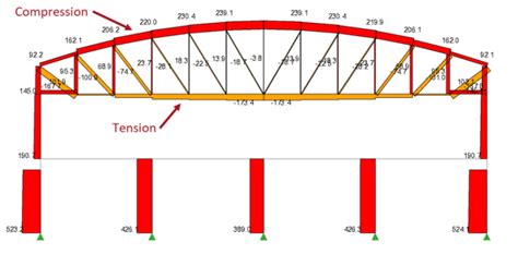 Truss modelling, axial force and the effect of Diaphragms | Tekla User ...