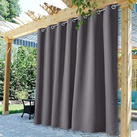 Amazon StangH Outdoor Curtains Waterproof 95 Inches Long For