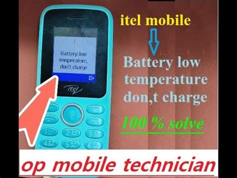 Itel It2163 Battery Low Temperature Don T Charge Itel A48 Battery Low